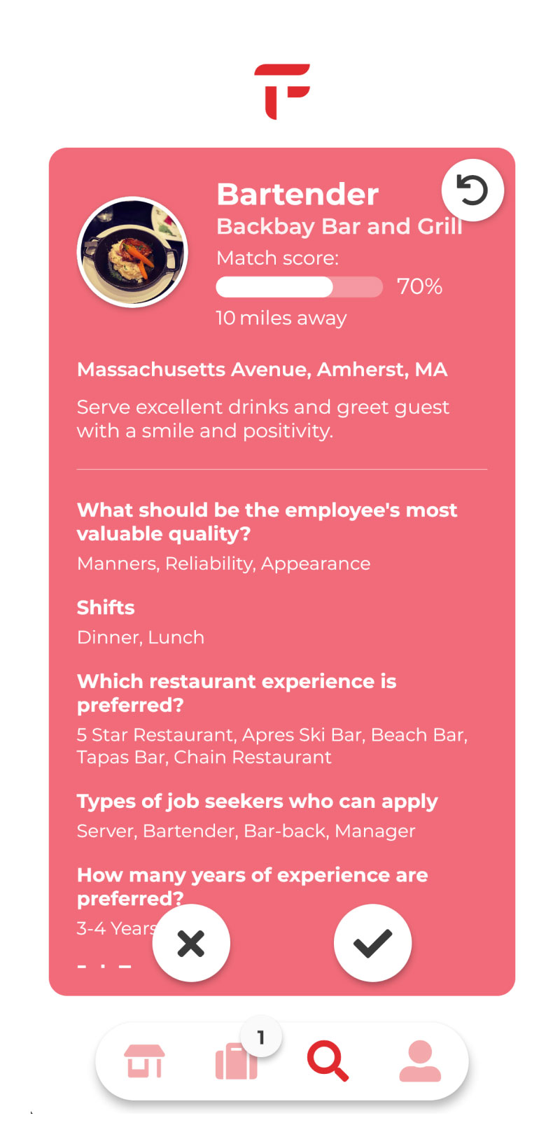 App Screen P Recommendation 1